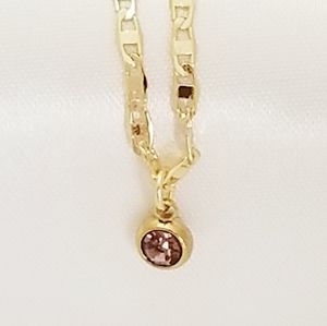 Purple /Lilac Stone Choker. 14K Gold Plated. New